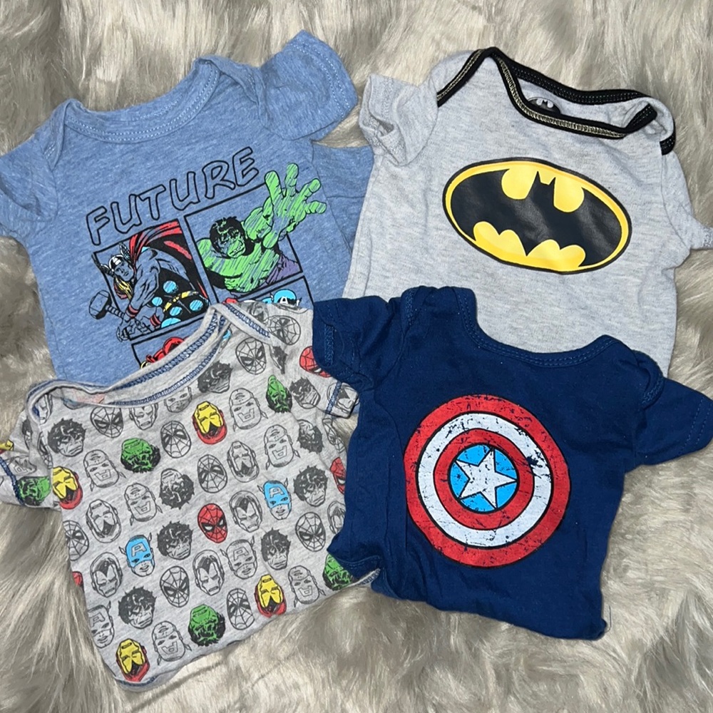 4 Piece Marvel Super Heros